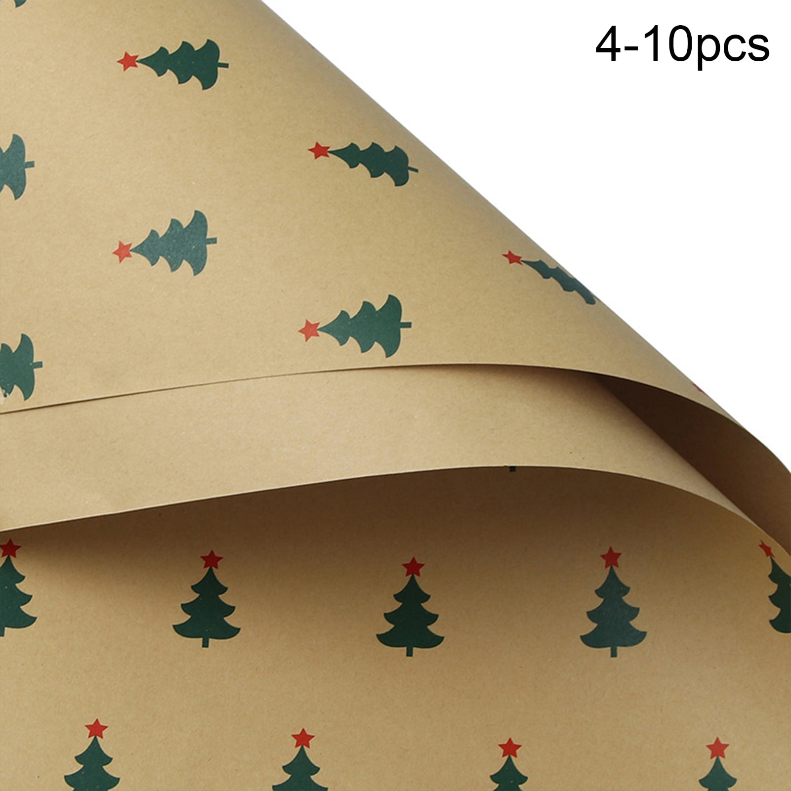 HEALLILY 10 Sheets christmas wrapping paper premium wrapping paper  Christmas gift paper Christmas theme wrapping paper brown wrapping paper  red