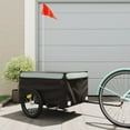 thumbnail image 1 of vidaXL Bike Trailer Black and Grey 45 kg Iron, 1 of 5