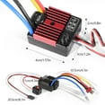 thumbnail image 5 of AOOOWER Industrial 60A Brushed Speed Controller Cooling Design Supports 540/550 Motors 2 3S Lipoes NiMH, 5 of 8