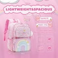 thumbnail image 5 of Tyethy Girls Backpack Cute Rainbow School Bag Large Multi Pockets Kids School Backpack Bookbag for Children, Pink, 5 of 10