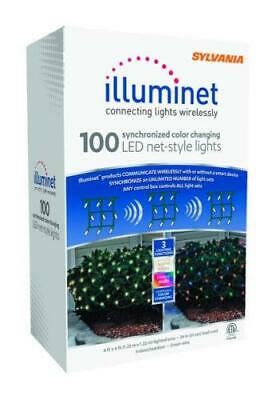 Sylvania Illuminet LED Mini Multicolored 100 Count Color Changing Net 