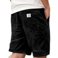 thumbnail image 3 of Men’s Corduroy Shorts Retro Multi Pocket Embroidered Logo Casual Bottoms, 3 of 6