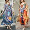 thumbnail image 2 of Aellinatey Women's Swimwear Turkish Kaftans Swimsuit Cover up Caftan Beach Long Dress, 2 of 20