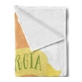 thumbnail image 2 of Georgia Soft Flannel Fleece Blanket, Show Your Love for Your Favourite State and It's Flower Greetings Design, Cozy Plush for Indoor and Outdoor Use, 50" x 70", Peach and Multicolor, by Ambesonne, 2 of 5