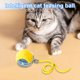 thumbnail image 4 of Pet Antidepresión Toy Rolling Rápida Gato Interactiva Juguete Cat USB Recargable para Gatito Gatos Interiores, 4 of 9