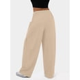 thumbnail image 6 of Women Linen Baggy Harem Pants Summer Drawstring Casual Lounge Pants 2025 Travel Clothes with Pockets  XL, 6 of 7