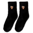 thumbnail image 2 of Calcetines gruesos y cálidos de invierno para mujer, con forro polar, hasta media pantorrilla | Calcetines suaves y cómodos para dormir | Calcetines térmicos de felpa a la moda para el frío |, 2 of 7