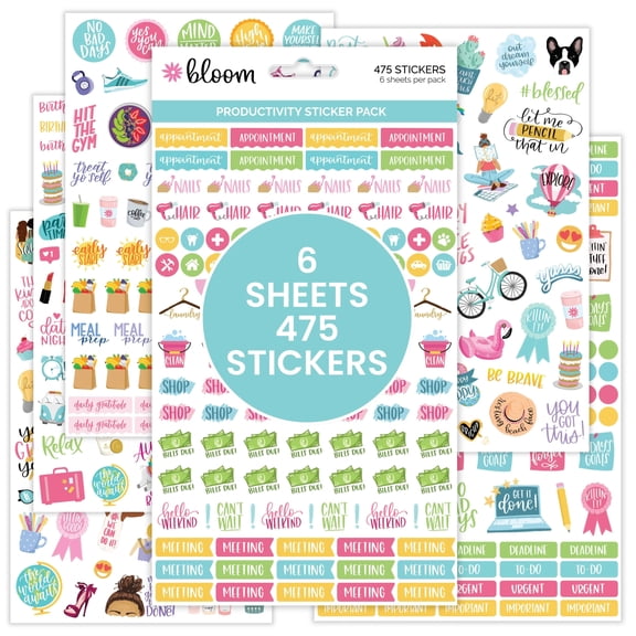 bloom daily planners Planner Sticker Pack, Productivity Stickers™