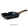 thumbnail image 3 of Baohd Black Non-stick Frying Pan For Grill Marks For All Cooktops Skillet Easy To Clean, 3 of 6