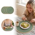 thumbnail image 2 of Braided Round Placemats 15 Inch Woven Table Mats Non- Washable Thin Edge Place Mats for Kitchen Dining Table Decor - Heat Resistant Placemats for Dining Outdoors Parties Use, 2 of 7