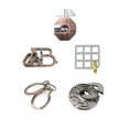 thumbnail image 1 of Classic Metal IQ Mind Brain Teaser Alloy Magic Baffling Puzzles Game Educational Toys Gift for Children Adult Boys Set of 5PCS5 Kinds 4China Deng Xun unisex, 1 of 2