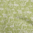 thumbnail image 1 of oneOone Silk Tabby Light Green Fabric Abstract Face Sewing Material Print Fabric By The Yard 42 Inch Wide, 1 of 4