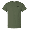 thumbnail image 2 of Trenz Shirt Company Men's Lion of Judah Christian T-Shirt Sand Revelation 5:5 Jesus Lion & Lamb Bible Verse Graphic Tee-Military-Medium, 2 of 2