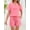 Pink, variant on Womens 2 Piece Short Sets Spring 2026 Matching Travel Vacation Beach Outfits Sweatsuit Pocket
