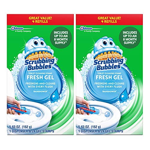 Scrubbing Bubbles Fresh Gel Toilet Cleaning Stamp Refill Pack
