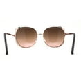 thumbnail image 4 of Womens Oversize Jewel Metal Rim Butterfly Designer Sunglasses Gold Brown, 4 of 4