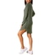 thumbnail image 3 of Vestido de camiseta de manga larga cómodo para mujer INSPIRE CHIC, textura ondulada única, ropa casual, talla XL, verde, 3 of 6