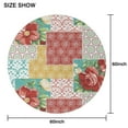 thumbnail image 6 of Round Waterproof Pioneer Tablecloth Reusable Washable Weight Fabric Table Covers for Restaurant,Picnic,Indoor and Outdoor Dining 60 Inch X 60 Inch, 6 of 6