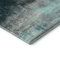 thumbnail image 3 of Addison Rugs Mayfield Premium Machine Washable Transitional Abstract Teal Rectangle Rug, 3' X 5' Machine Washable Transitional Abstract Teal Oversized Sherpa Throw Blanket, 3 of 6