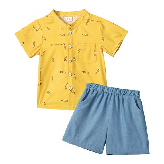 Boys Clothes Winter Outfits Dinosaur Clothes For Boys Printed Long Sleeve Top Pants 2Pcs Set1-2years