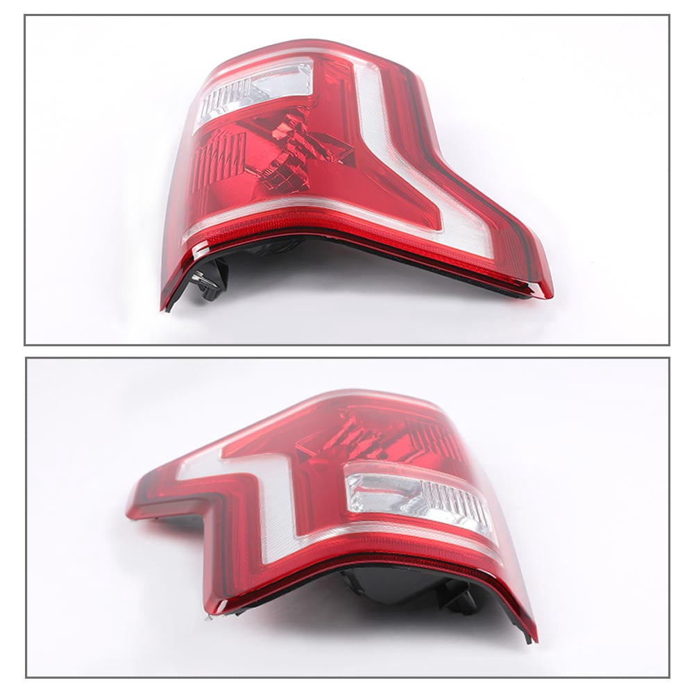 PIT66 Tail Light Halogen Fit for Ford F150 SSV 2016-2017/ Fit for F150 2015-2017 (submodel: Lariat, XL, XLT) FL3Z13405A-PFM, FO2800239, FL3Z13404A-PFM, FO2801239 Red