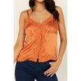 thumbnail image 3 of Shyanne Women's Lace Trim Satin Cami - SWSU24W88-OR Medium  US, 3 of 4