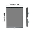 thumbnail image 3 of Retractable Sun Shade Blinds for Car & Home | 45x200cm & 55x150cm Heat Insulation Window Shades | Portable Suction Cup Installation | Black Privacy Roller Blinds for Office Kitchen Bathroom, 3 of 6