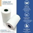 thumbnail image 3 of Vonlyst Receipt Paper Roll for Clover Mini and Clover Mobile Thermal Printer 2 1/4" x 80' 20 Rolls, 3 of 7