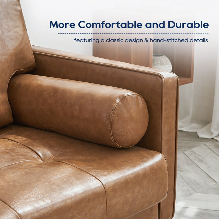 Sweet Leather Sofa Fabric (Upholstery) Full Top Grain Durable Black Brown  White Dense - Arad Branding