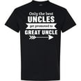 thumbnail image 3 of Inktastic Only the Best Uncles Get Promoted to Great Uncle T-Shirt, 3 of 5