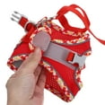 thumbnail image 4 of OULII 1 Set Red Polyester Cat Harness Leash for Night Use with Reflective Strips 13.8x11.8x4.6in, 4 of 8