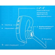 BlueParrott M300-XT SE Wireless Bluetooth Mono Headset with 96% Noise Cancellation Microphone & Lightweight Design, Black