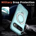 thumbnail image 3 of For Google Pixel 9 / Pixel 9 Pro Case With Invisible Magnetic O-Ring Stand Shockproof Phone Case,Light blue, 3 of 6