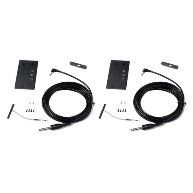 Greeniant 4/4 Violin Silent EQ Pickup Piezo Hole with Plug Cable Set Tipo 1 2piezas
