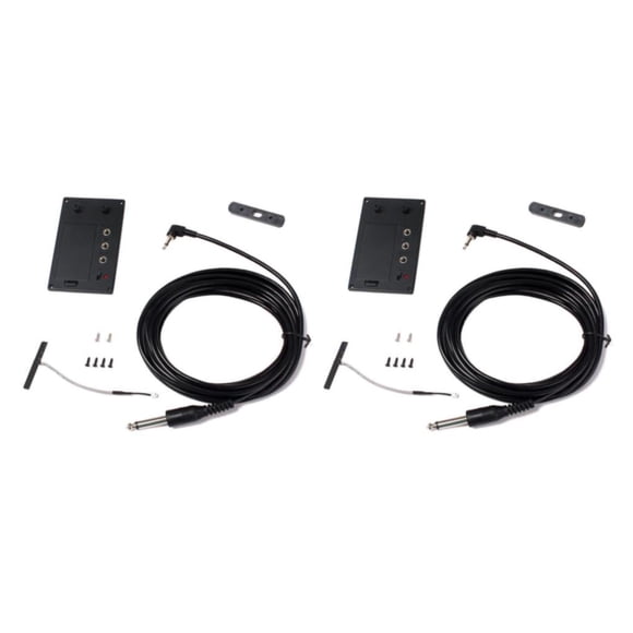 Greeniant 4/4 Violin Silent EQ Pickup Piezo Hole with Plug Cable Set Tipo 1 2piezas