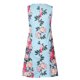 thumbnail image 5 of Moda mujer sin mangas Rounk cuello verano cómodo estampado bolsillos Casual suelta tanque vestido Fridja  qr2769, 5 of 8