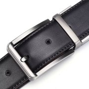 Men Genuine Leather Belts Adjustable Casual Dress Belt for Jeans Work Size 30-40