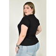 thumbnail image 3 of Blusa basica Roman Fashion /Tallas Extras, 5125 (Negro) negro 42, 3 of 6