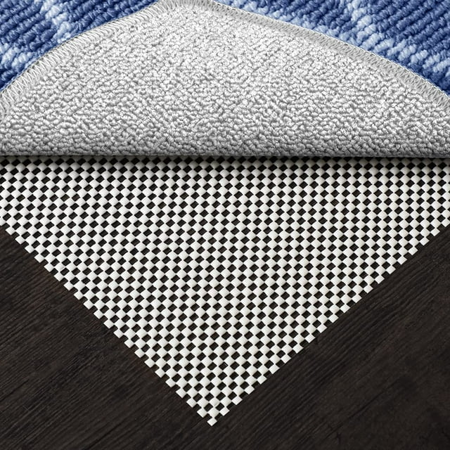 Torubia Non-Slip Area Rug Pad, 3x5 Ft Extra Thick Rug Pads Protective Cushioning Pad for Hardwood Floors, White
