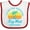 White and Red, variant on Inktastic Enjoy the Sunshine Key West Summer Paradise Boys or Girls Baby Bib