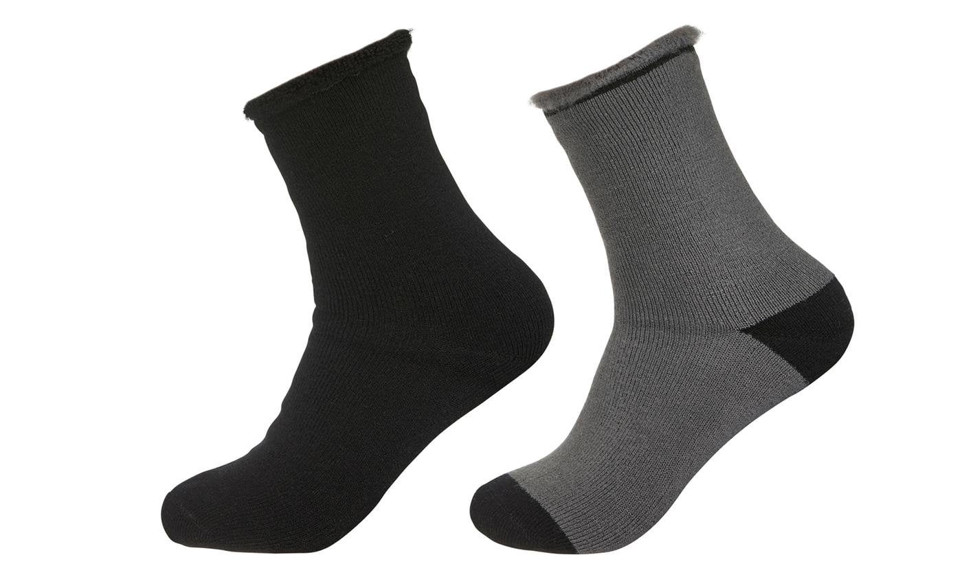 Reflex Quarter Soft Brushed Lined Thermal Heat Socks, 2-Pack (Men's ...