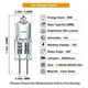 thumbnail image 4 of G4 Halogen Bulb 12V 20W 20 Pack with Bi-Pin Base, 300LM High Output for Cabinet Lights, 4 of 5