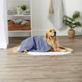 thumbnail image 4 of Bone Dry Embroidered Pet Grooming Towel, Absorbent Microfiber, X-Large, 41x23.5", Stonewash Blue, 4 of 5