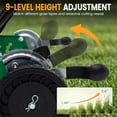 thumbnail image 4 of 18 Inch 5 Blade Manual Push Reel Lawn Mower with Grass Catcher 4 Level Height Adjustment  Green and Black Walk Behind Mower for Small to Medium Yards, 4 of 6