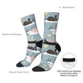 thumbnail image 6 of Honeii Swan Princess On Lake Print Adult Socks,Crew Socks,Casual Calf Socks,Daily Wear Socks for Men & Women, Perfect for Sports, Casual and Everyday Use, 6 of 6