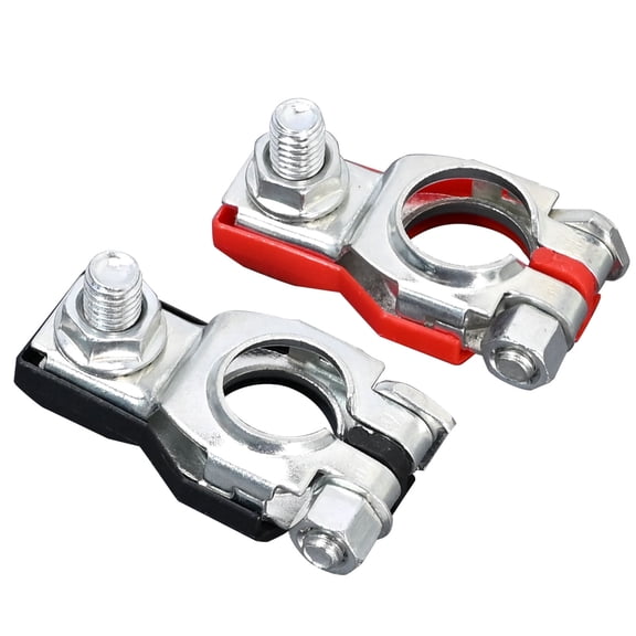 Anxingo 2Pcs Positive and Negative Battery Terminal Clamp Connectors Replacement for Nissan 243407F000 243407F001