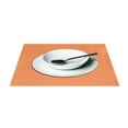 thumbnail image 3 of Ryvnso Placemats Set of 6 Dark Orange Paint Dining Mats Heat-Resistant Non-Slip Washable Table Mat, 3 of 8