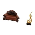 thumbnail image 5 of LeeQinersw Doll Miniature Sofa European Furniture Single Chair Bench Couch Resin Abstract Fire Sculpture Art Statue Ornament Suitable for Living Rooms Bedrooms Offices Bookshelves Cabinets, 5 of 8