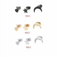 thumbnail image 1 of 3PCS/Set Femmes Étoile Lune Coeur Forme Boucles d'Oreilles Fille Punk Strass Oreille studs Soirée Fête Prom Oreille Anneaux Punk Strass Oreille studs, 1 of 1