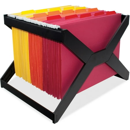 Advantus Black File - Advantus Letter/Legal Hanging File Rack, Plastic, 16 x 12 x 10 3/4, Black